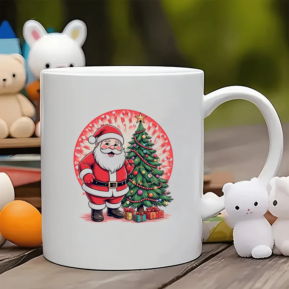 

11oz Santa Claus cartoon mug + Kids cup + Holiday Gift Santa Claus family office coffee mug holiday decoration