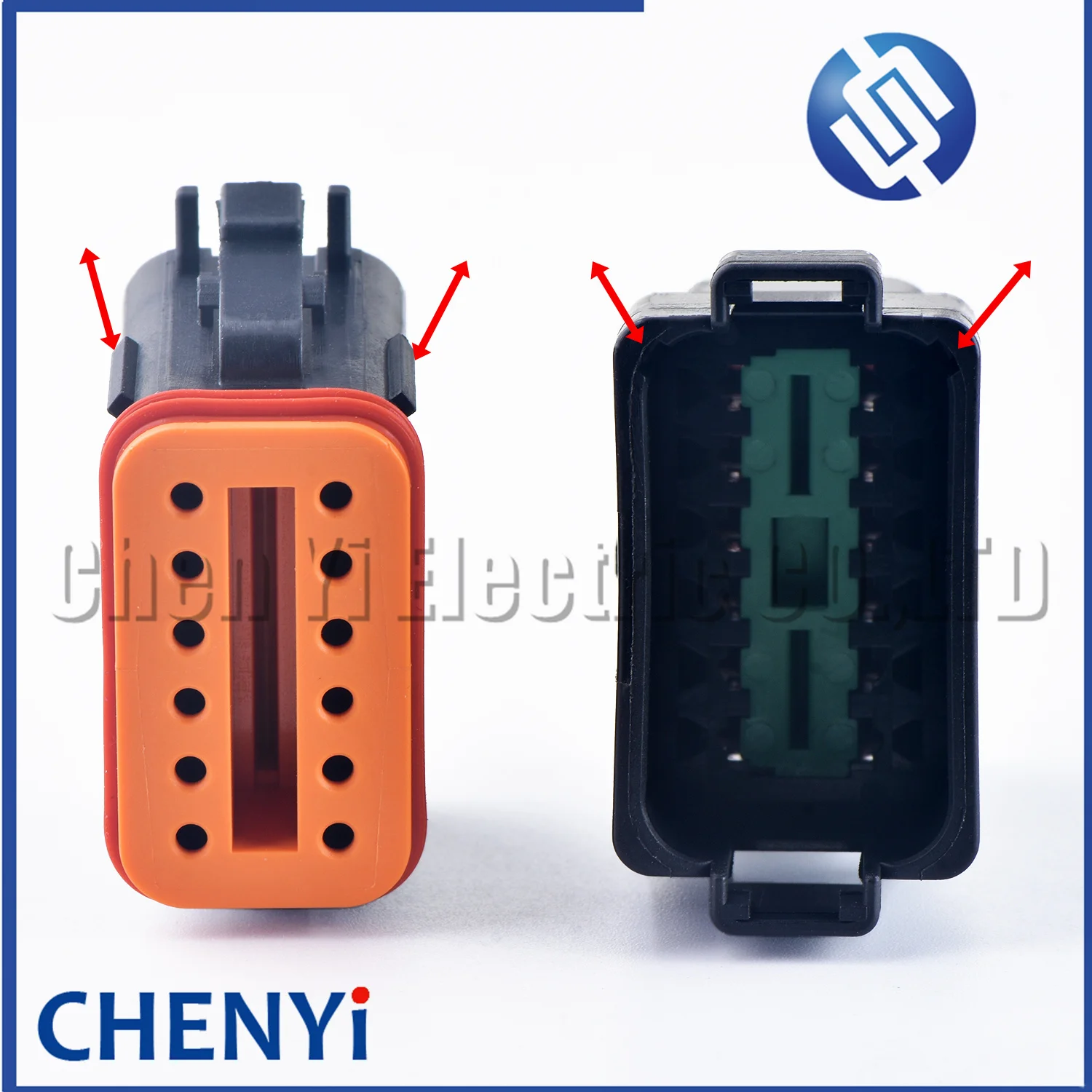 Deutsch Black DT Series 12 Pin Male Female Automotive Waterproof Connector Sealed Plug DT06-12SB DT04-12PB With terminals