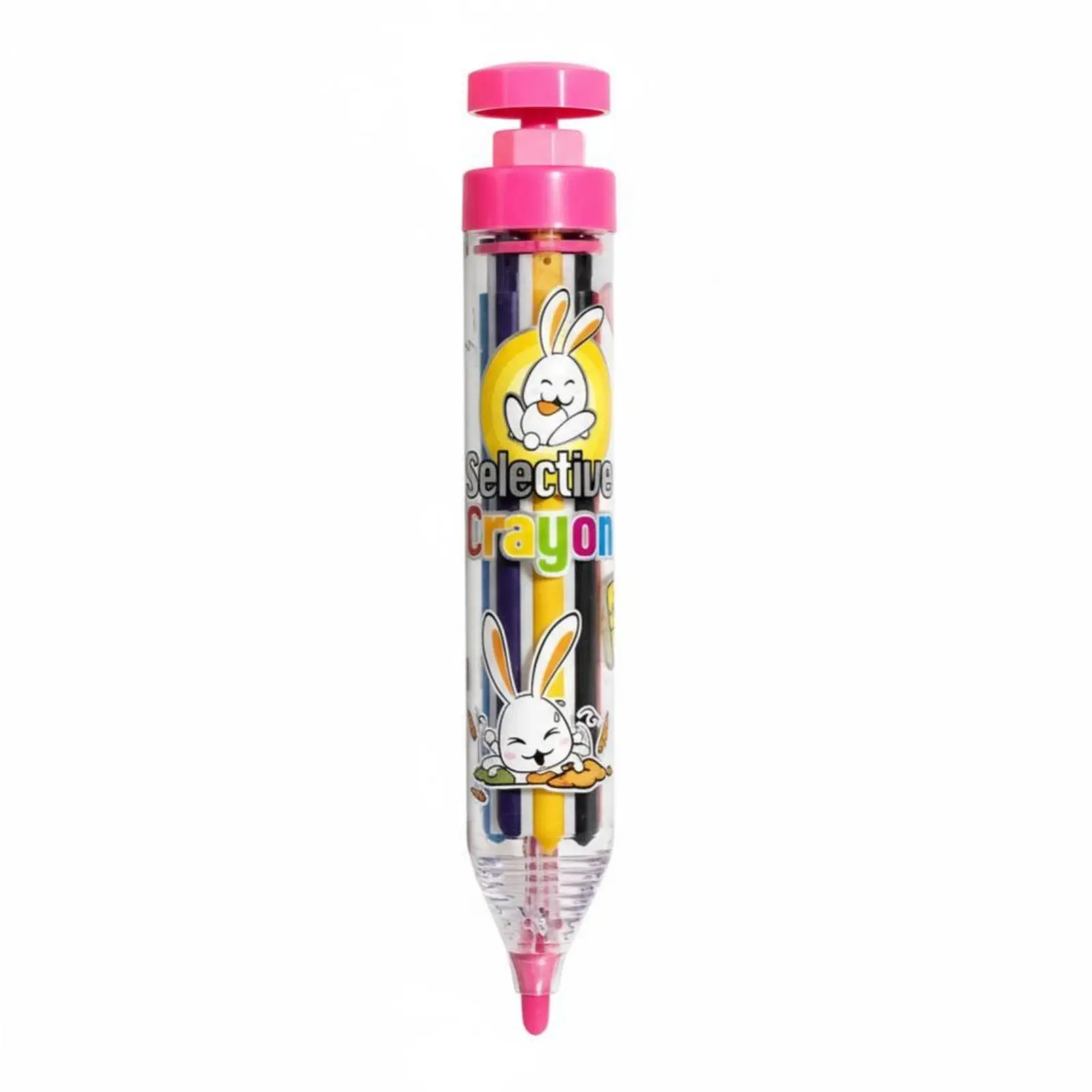 Push-Action Multi-Crayon Pen Water-Soluble kids' Art Supply Break-Resistant for Preschoolers, Parents, School, Outings, Home
