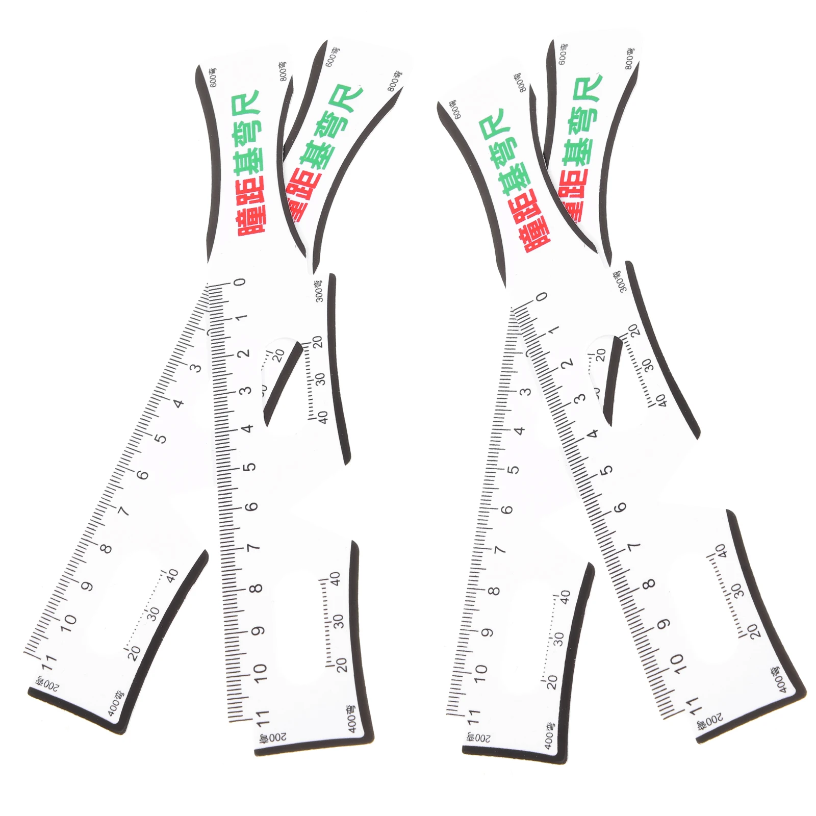 

4Pcs Pupil Distance Ruler PD Meter Portable Measuring Tool PVC Lightweight Eye Care Adjustable Optometrist Glasses Pupillometer