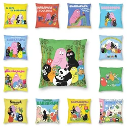 Barbapapa Family Love Cushion Cover Double-sided Print Cartoon TV Show Floor Pillow Case for Living Room Pillowcase Decoration