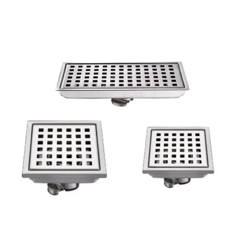 

304 Stainless Steel 30/15/11cm Linear Anti-odor Long Floor Drain Bathroom Invisible Shower Floor Drain, Wholesale, Brushed.