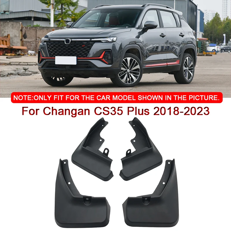 For Changan CS35 Plus 2018-2023 Car Styling ABS Car Mud Flaps Splash Guard Mudguards MudFlaps Front Rear Fender Auto Accessories