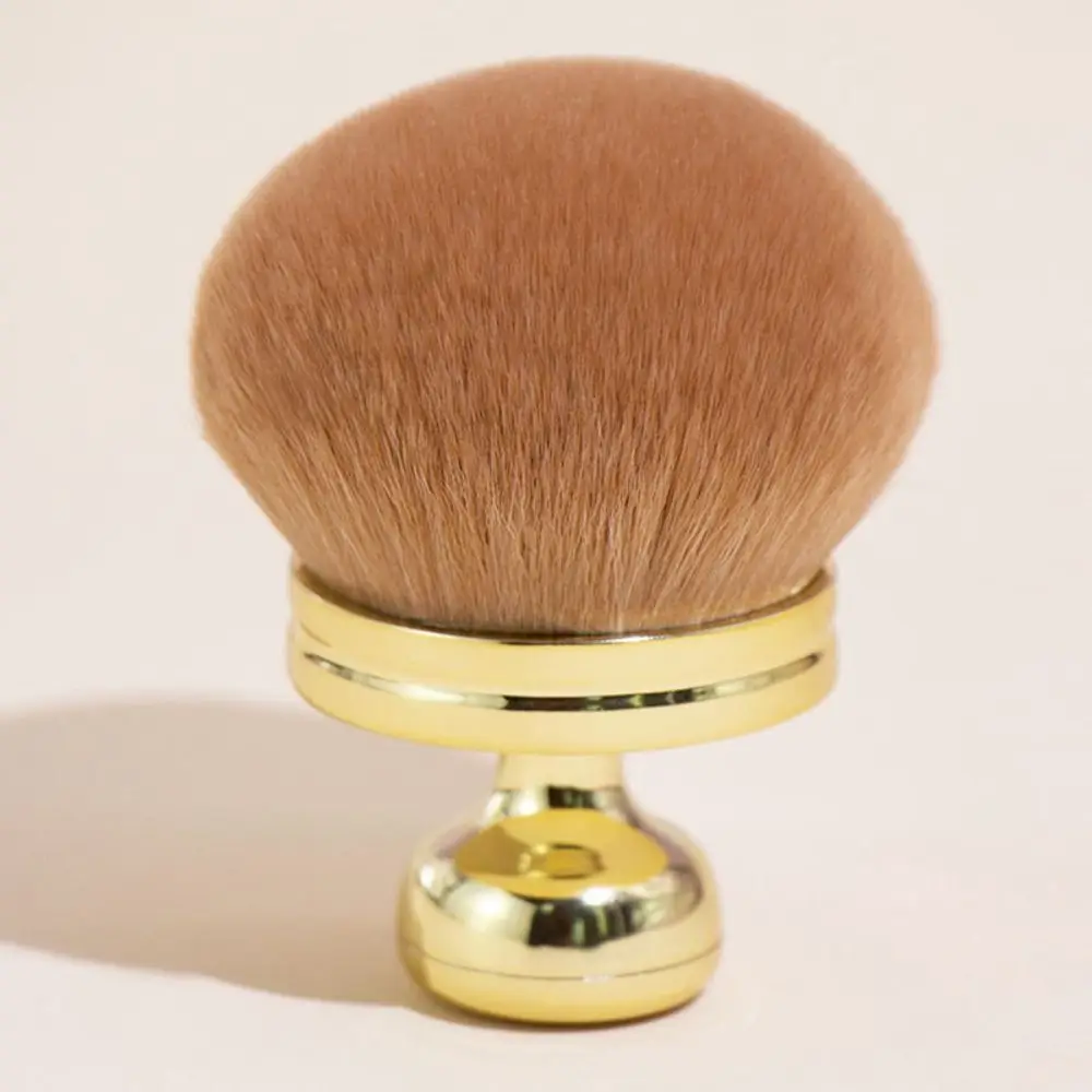 Ergonomic Extra Large Body Makeup Brush Mushroom Fashion Wide-Headed Kabuki Brush Soft Gold Nail Powder Brush Nail Art