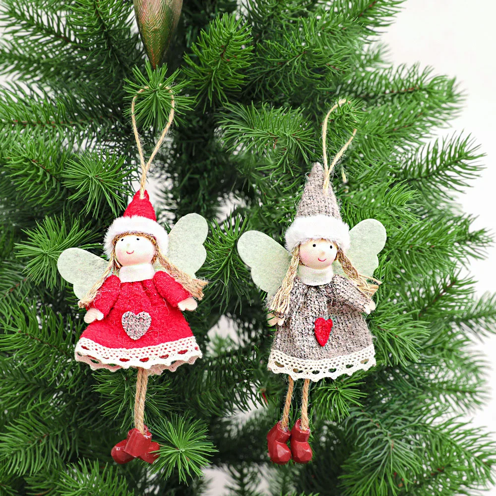 Angel-shape Pendant Of Christmas Delicate Stylish Indoors Hanging Artware For Decoration