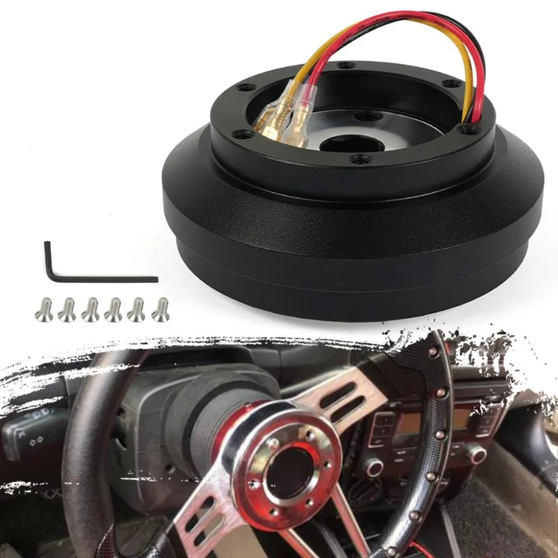 Car Modification Suitable for 79-04 Ford Mustang Steering Wheel Base 6 Hole Steering Wheel Adapter 174H