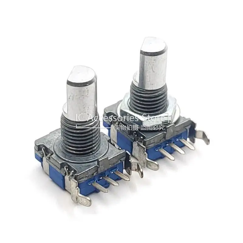 3PCS EC11 Type Rotary Encoder Horizontal Side Adjustment 360 Degree Infinite Rotation  Without Switch 3 Pin Shaft Length 15MM