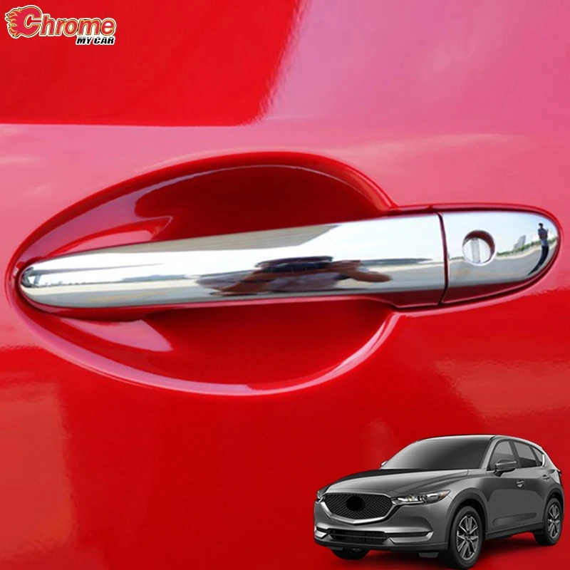 For Mazda CX-5 CX5 KF 2017 2018 2019 2020-2025 Chrome Outer Door Handle Cover Trim Catch Molding Guard Decoration Car Styling