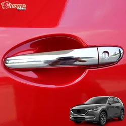 For Mazda CX-5 CX5 KF 2017 2018 2019 2020-2025 Chrome Outer Door Handle Cover Trim Catch Molding Guard Decoration Car Styling