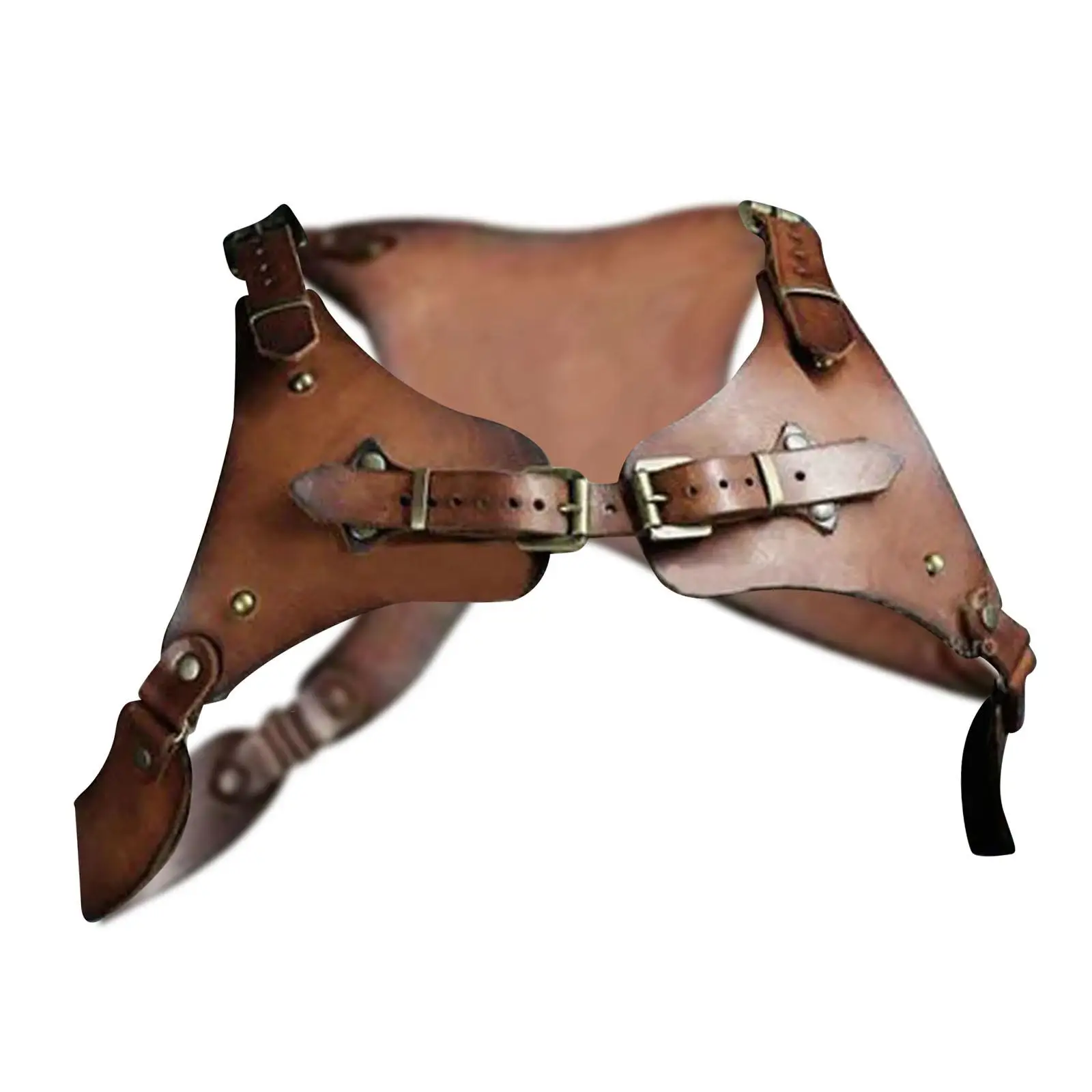 Medieval Body Chest Harness PU Leather for Renaissance Faire Performance