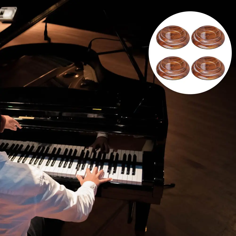 

Комплект из 4-х толстых противоскользящих защитных подкладок для пианино, для деревянных полов, плитки и ковров