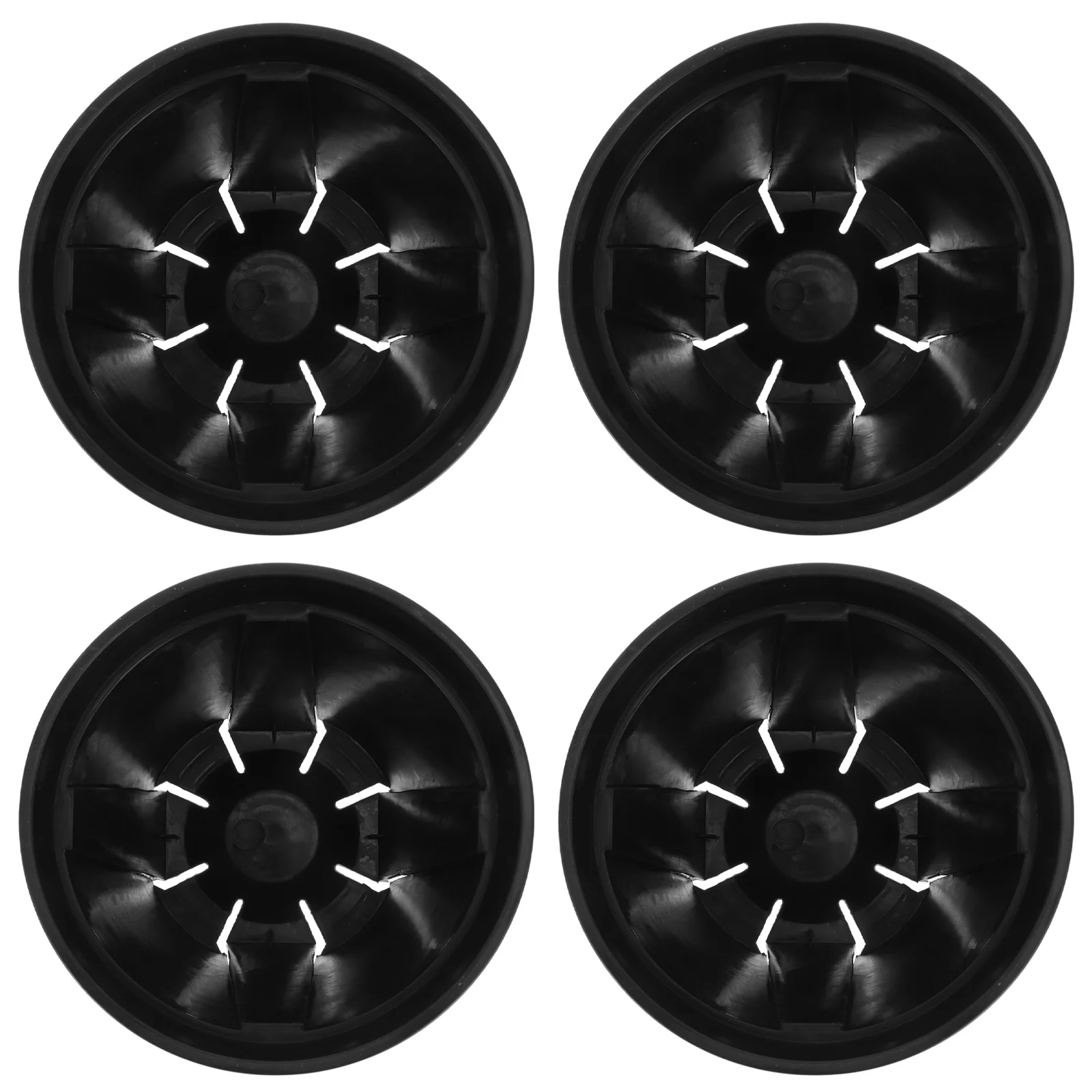 

4pcs Garden Flower Pot Thick Plastic Flowerpot Lightweight Durable Simple Design Courtyard Balcony Use Planting Pot