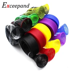 Exceepand Tangle Free Casting Fishing Rod Cover Pole Glove Sleeve Jacket Protective Net Tube Elastic Mesh Sock Bag