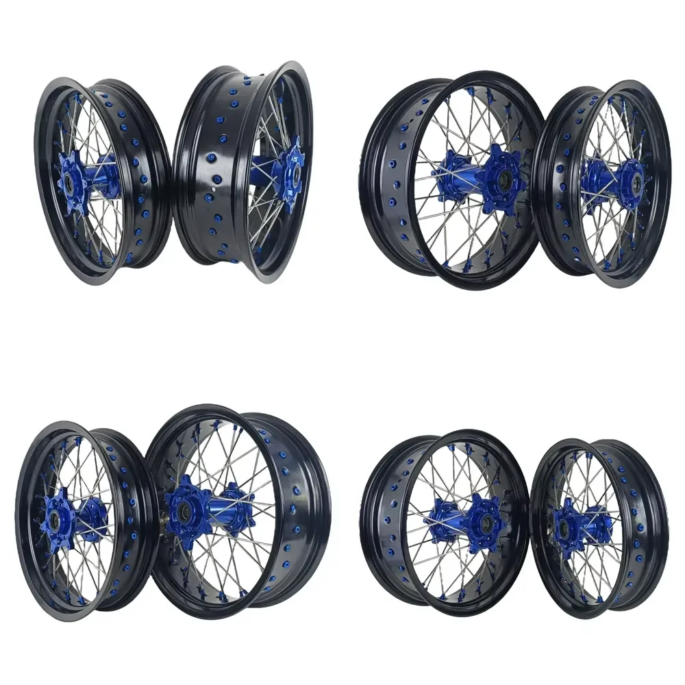 【2026 New Design】 Classic Fit YZ250F 2009 Years 16/17 Inch Wheel Set Motorcycle Supermoto Wheels