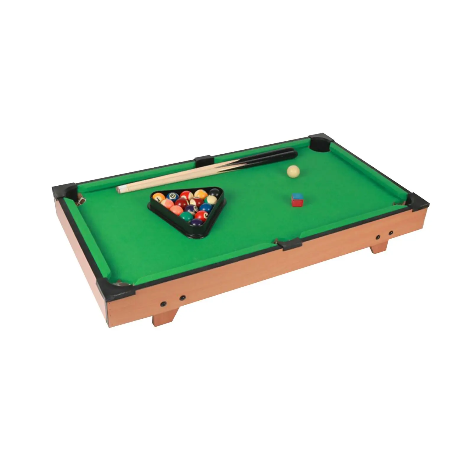 

Mini Tabletop Pool Set, Billiards Game Board Games Billiard Cues Interaction Desktop Snooker Table for Kindergarten