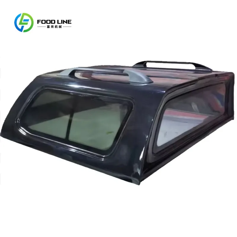 Customized Factory Wholesale Canopy Fiberglass Hardtop Canopy with Luggage Rack with Aluminum Fixed Glass for Pickup