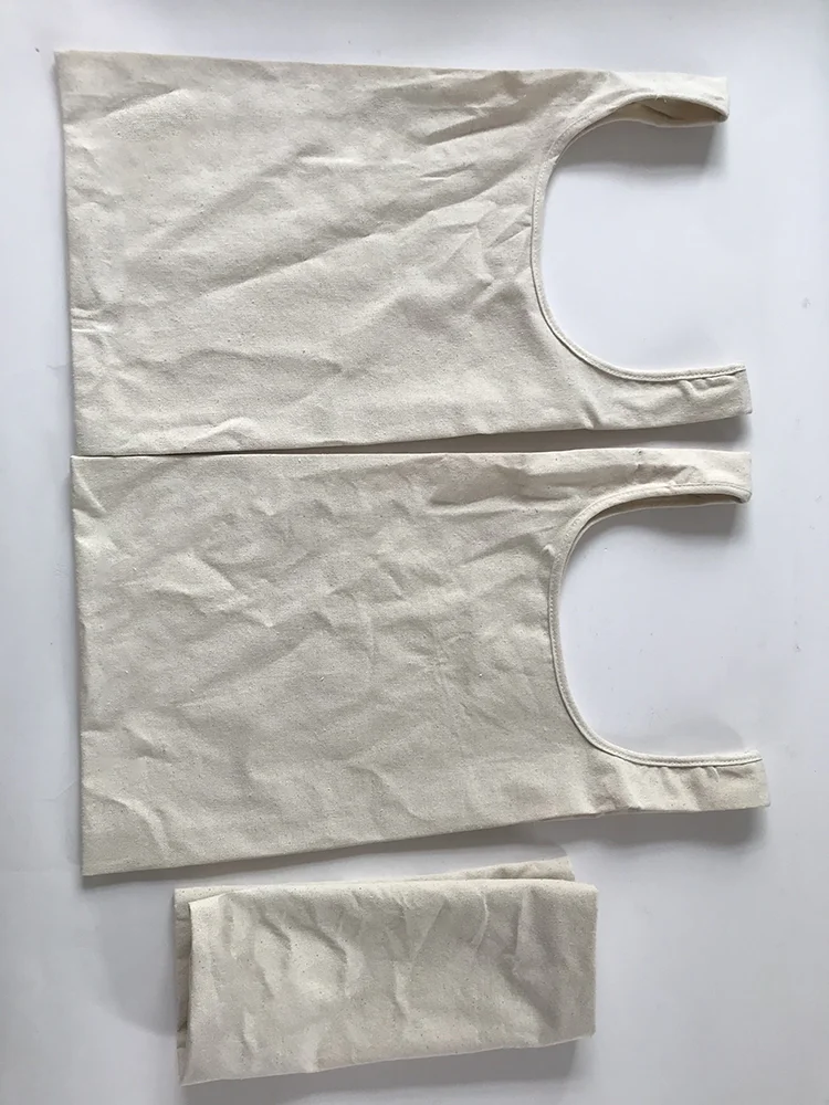 Compact Vest Style Tote Bag Eco-friendly Polyester Cotton Handbag Durable Large Capacity Sturdy Storage Tote Bag with Custom