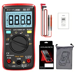 ZOYI ZT-109 True RMS  Digital Multimeter Bench meter Features 9999 Counts Current Voltage  Wave Output Auto/Manual Ranges