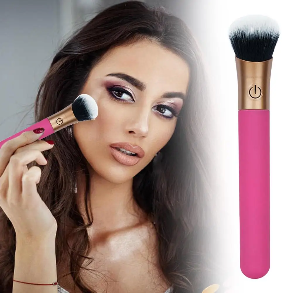 Herramientas de cepillo de maquillaje eléctrico, cepillo cosmético, base, colorete, polvo suelto, herramientas de belleza