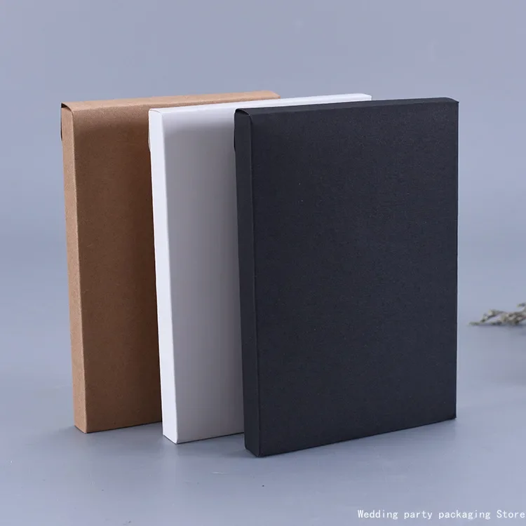 

50pcs gift box, black kraft paper, Postcard box, photo box, invitation letter, playback card, packaging card, cardboard box