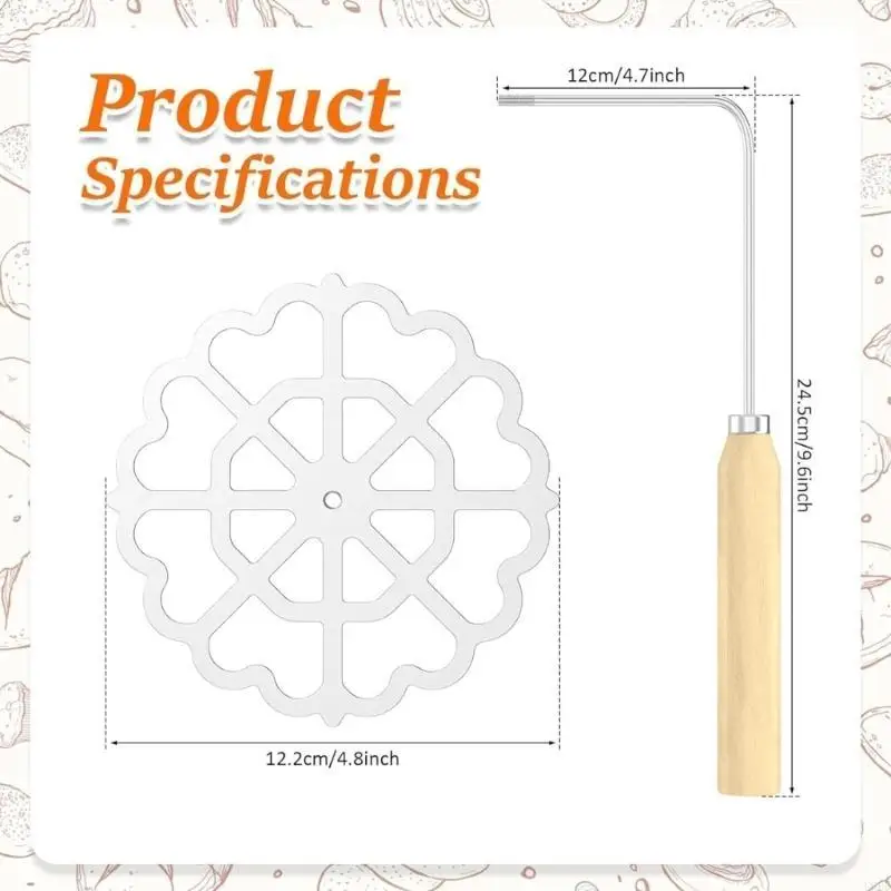 Achappam Mold Frying Tools Cookie Maker Molds Metal Rosette Maker