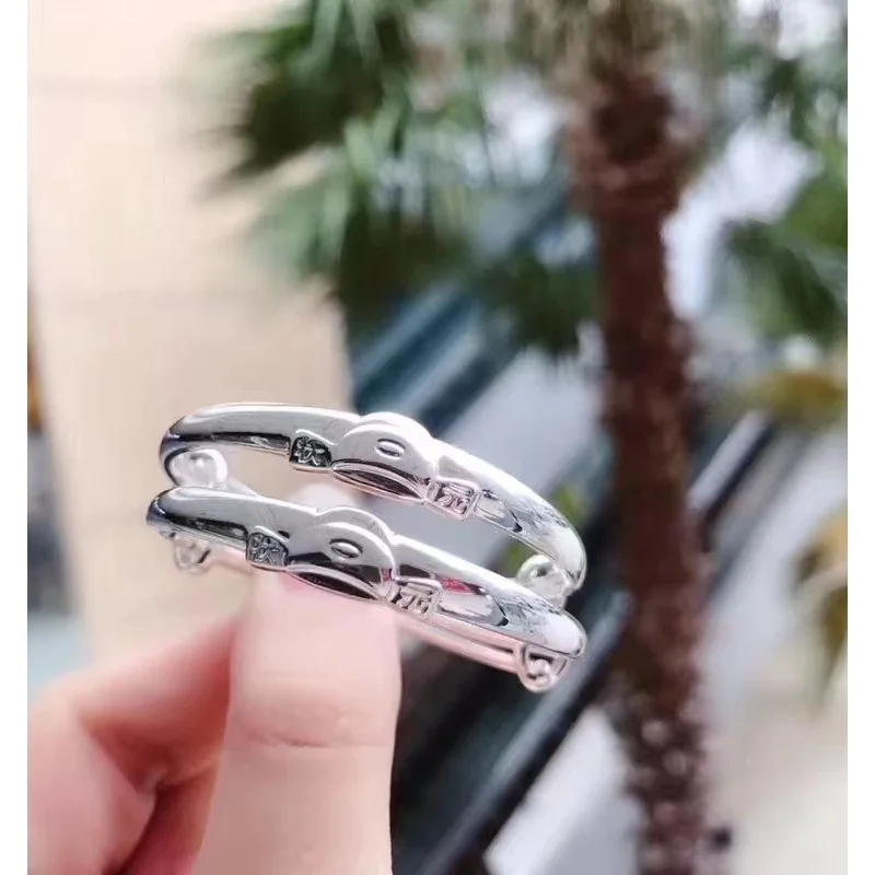 Bracelet S999 Rabbit Long Life Lock Tiger Child Silver Jewelry