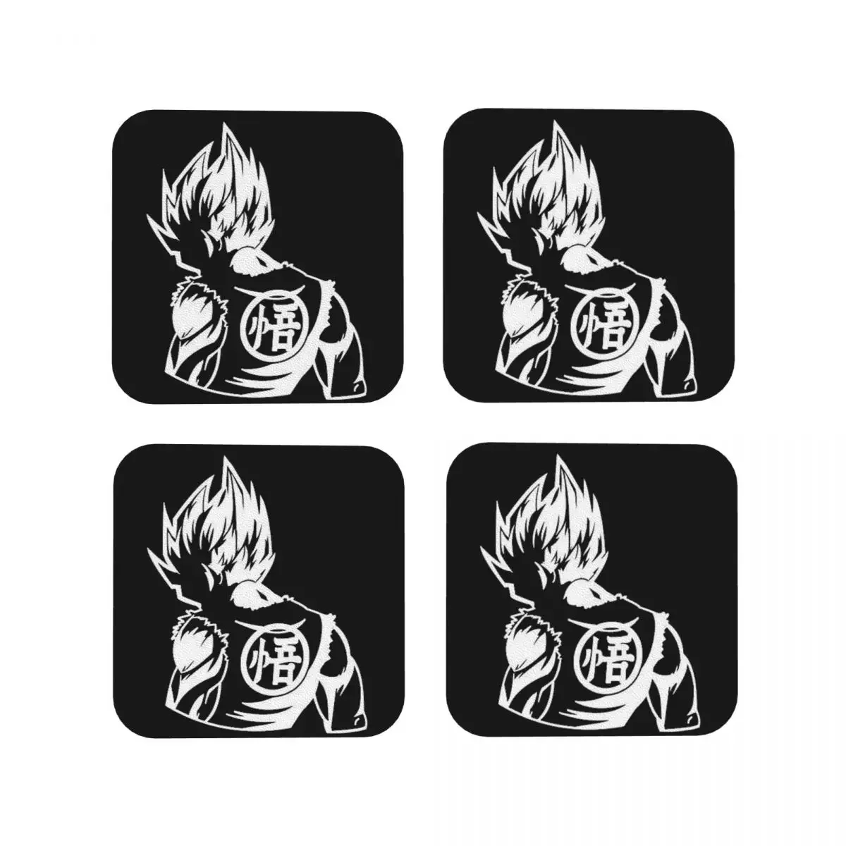 Copy Of Vegeta Back Logo Coasters Coffee Mats Leather Placemats Mug Tableware Decoration & Accessories Pads for Home Dining Bar