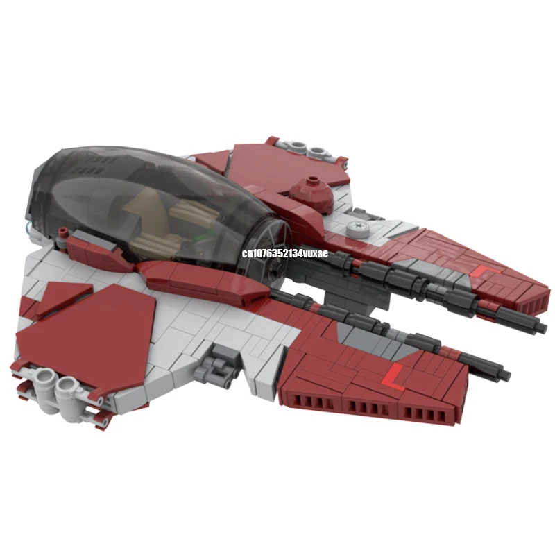 NEW 399PCS Famous star Movie Eta-2 Actis Class Interceptor Space fighter model DIY creative ideas childToy Gift blocks MOC-75135