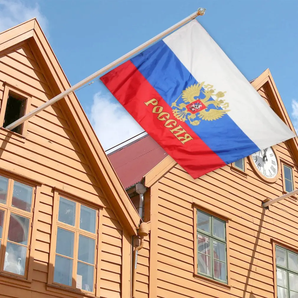 90*150 سنتيمتر العلم روسيا العلم الوطني راية مكتب النشاط موكب مهرجان ديكور المنزل روسيا بلد العلم الرئاسي