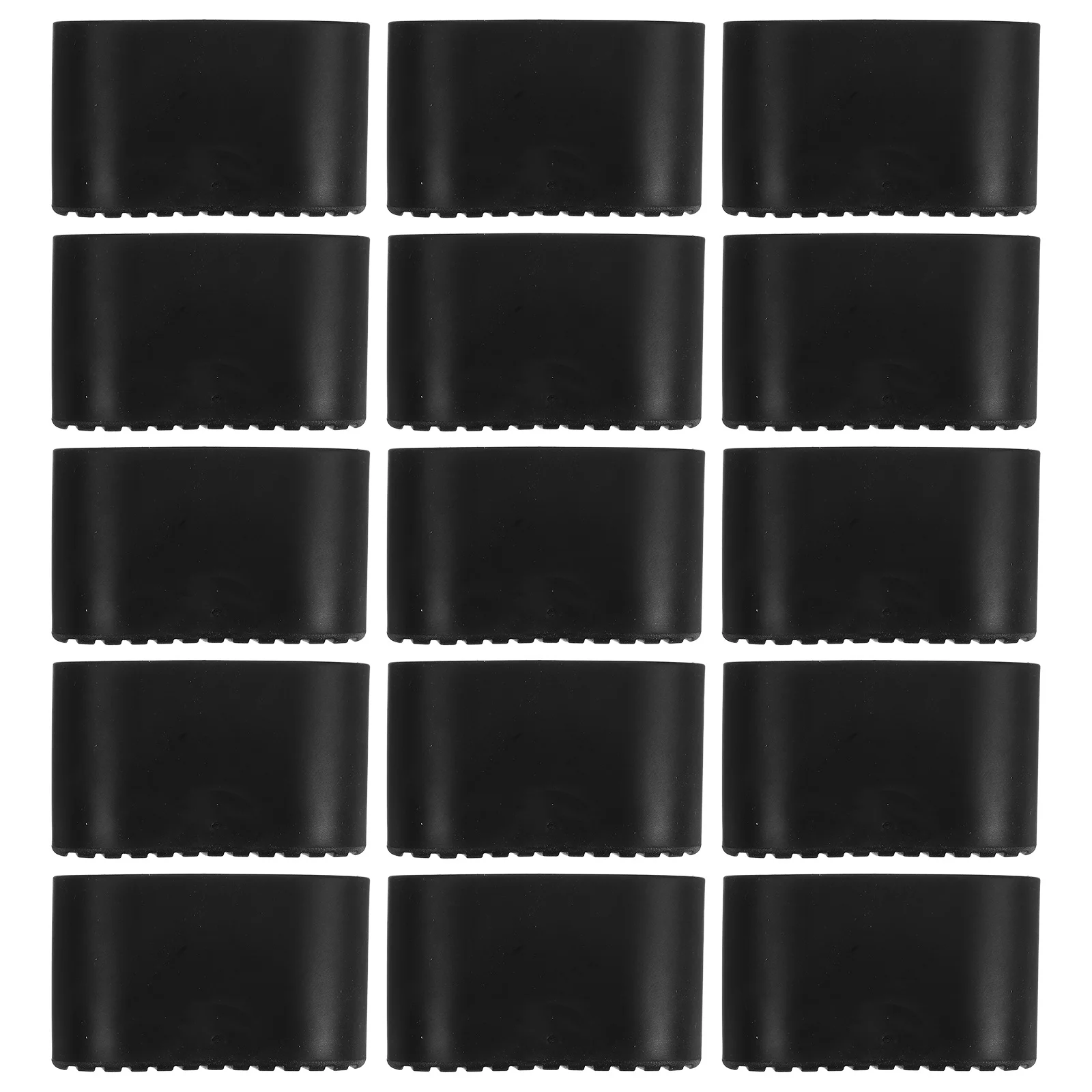 

24pcs Furniture Leg Covers Oval Chair Leg Caps Floor Protectors For Table Desk Chair Anti-Slip Pads For Wood Tile Carpet