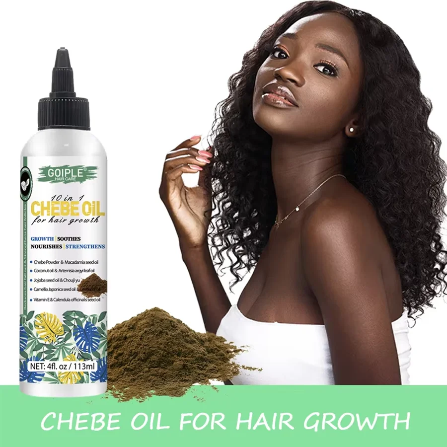 Natural Chebe Oil Essence Hair Growth Repair Damaged Anti Hair Break Loss Treatment Moisturizing Scalp Hair Strengthener Oil