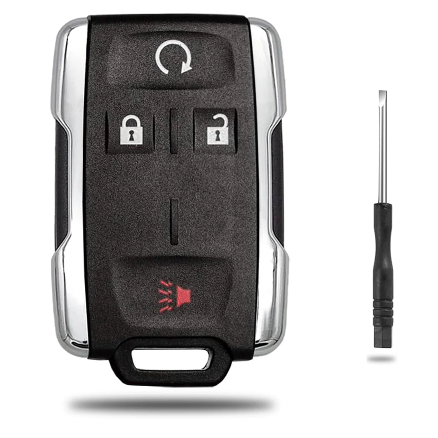 

Key Fob Shell Case 4-Button Remote Control for Chevy Silverado Colorado GMC Sierra 1500 2500 3500 HD Canyon 2014 -2020