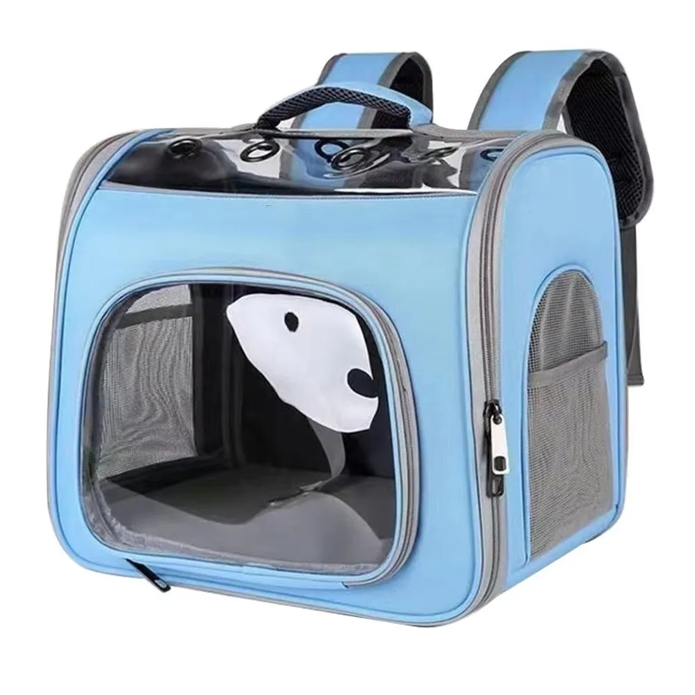 

Sturdy Pet Carrying Bag Transparent Large Capacity Pet Travel Bag Breathable Portable Cat Outdoor Backpack Small Animal