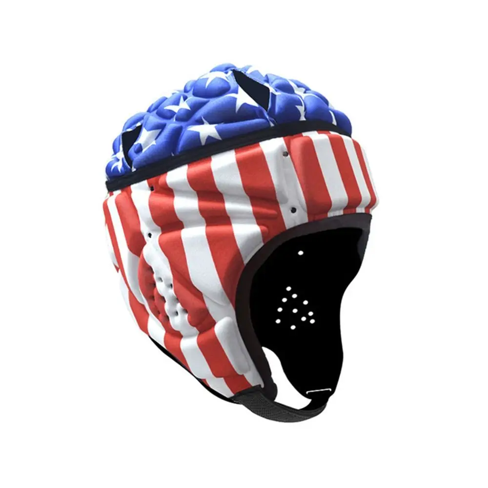 

Adult Shockproof Soft Helmet Adjustable EVA Football Helmet Head Protector Rugby Helmet Youth Protective Helmet