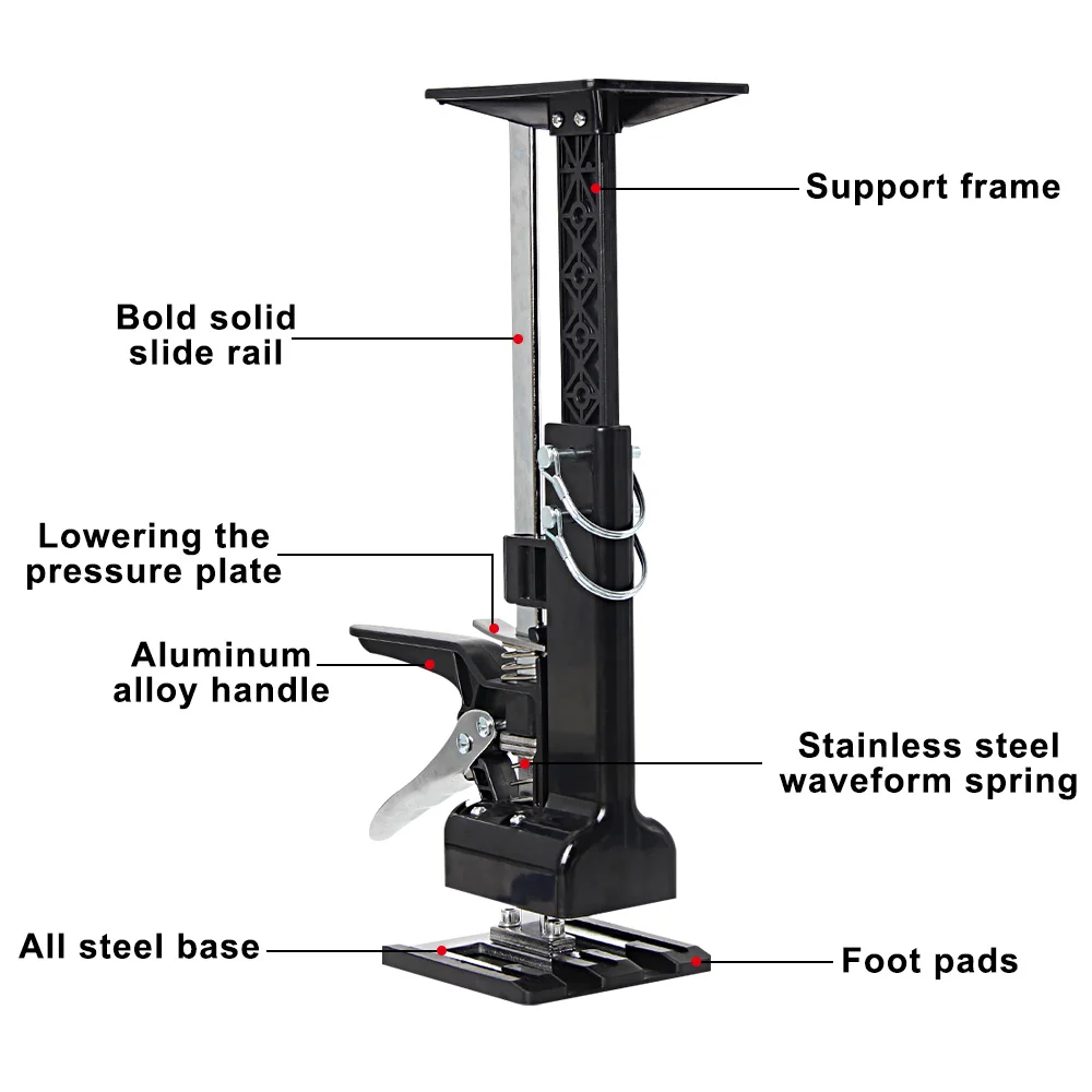 Strumento di sollevamento manuale Jack a doppio scopo pannello della porta pannello del muro a secco strumento di supporto telescopico strumento di