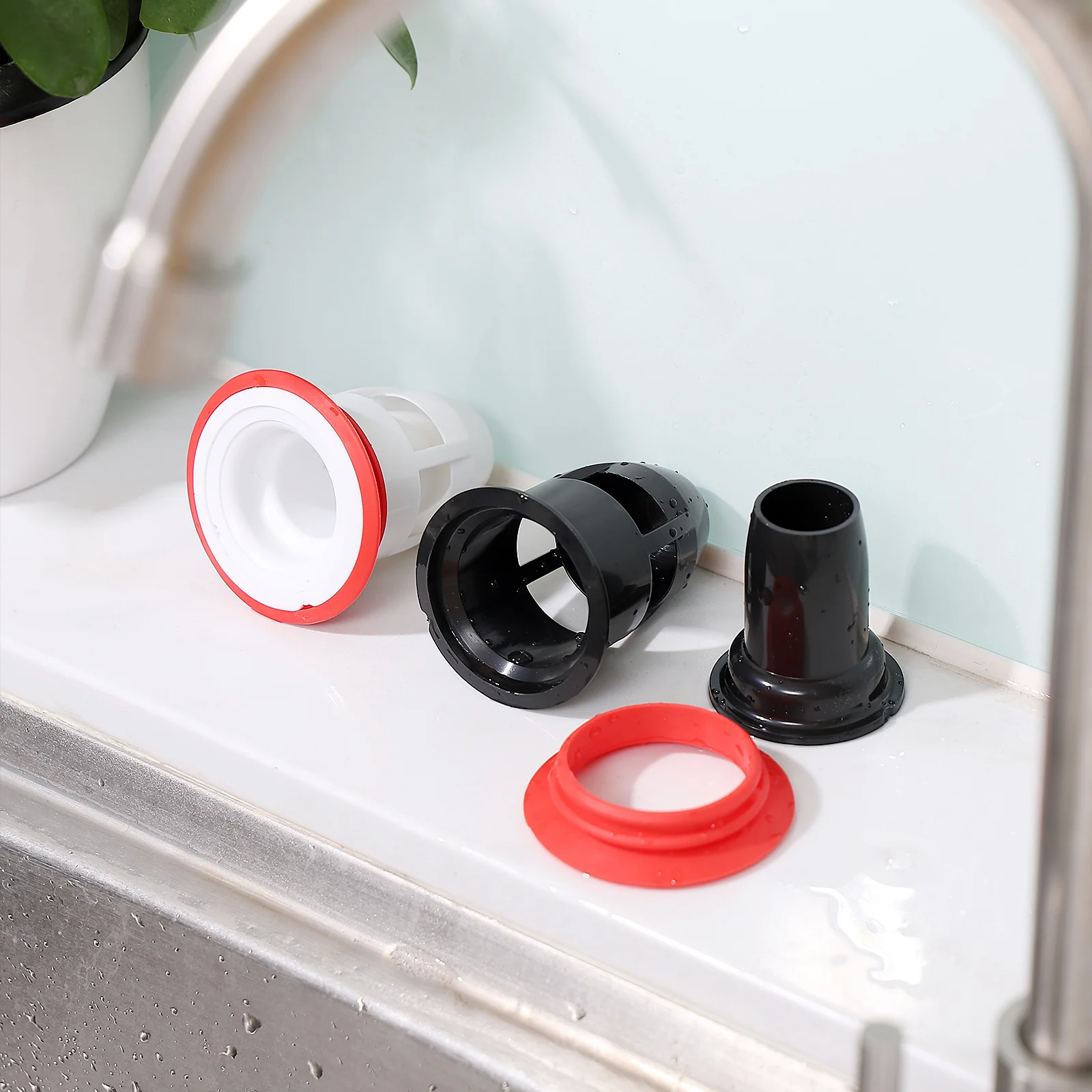 2 قطعة تجفيف الأرضية الأساسية سيليكون الطابق استنزاف حمض القلويات مقاومة الحمام المطبخ تدفق المياه السريع مصفاة حوض