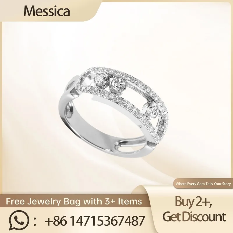 Messica 2024 S925 Silver Minimalist Ring Trendy Women's Accessory with Timeless Design for Everyday Chic Style