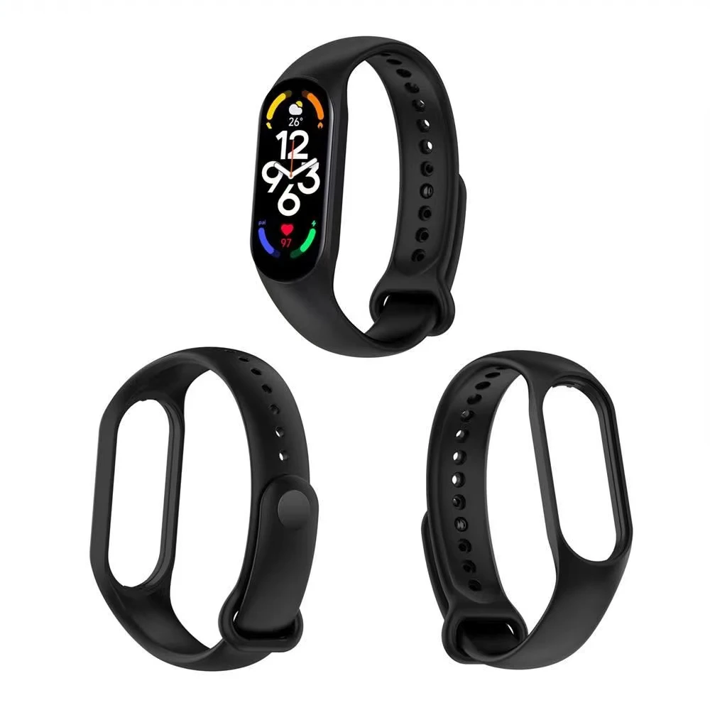 Cinturino sportivo in silicone per Xiaomi Mi Band 7 6 5 4 3 Smart Watch cinturino da polso Correa per Mi Band 7 mi band 6 5 4 3 cintura sostituibile