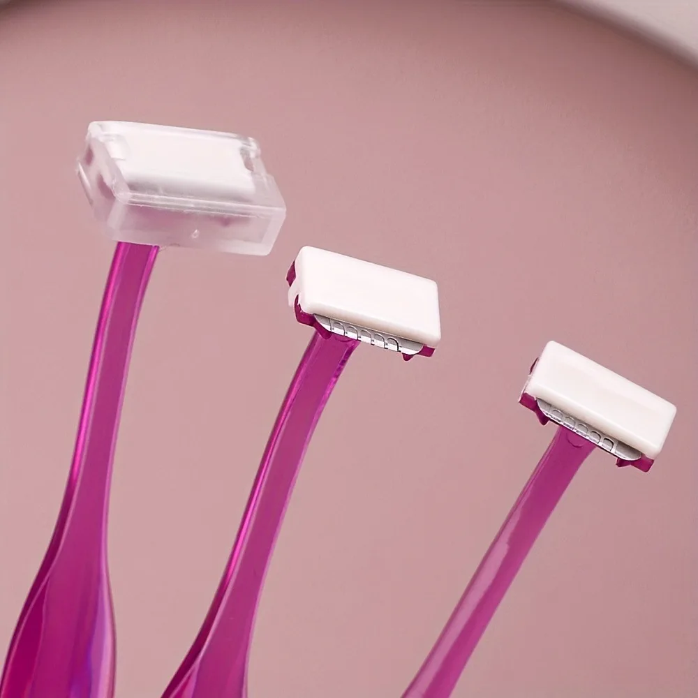 3 pçs/set conjunto de navalha de sobrancelha, navalha de modelagem de sobrancelha de segurança de aço inoxidável em forma de t, aparador de cabelo modelador de sobrancelha, ferramentas de maquiagem