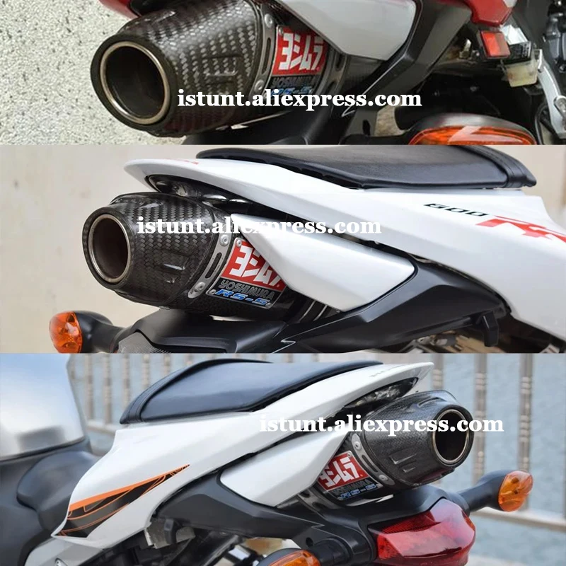 Universal Motorcycle YOSHIMURA RS-5 Exhaust Pipe Escape Moto DB Killer For CBR600 RR F5 CBR1000 TNT899 TNT1130 Daytona 675R