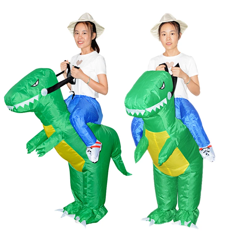 

Детский зеленый надувной костюм динозавра Аниме Костюм талисмана Хэллоуин Пурим Рождественская вечеринка косплей костюмы для мальчиков и девочек