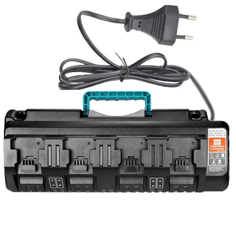 4 Port Li-Ion Batterie Ladegerät Für Makita Für Bosch Für Dewalt Für Milwaukee 14,4 V 18 V 20 V DC18SF DCB104 BS1418 BL1830 AL1860