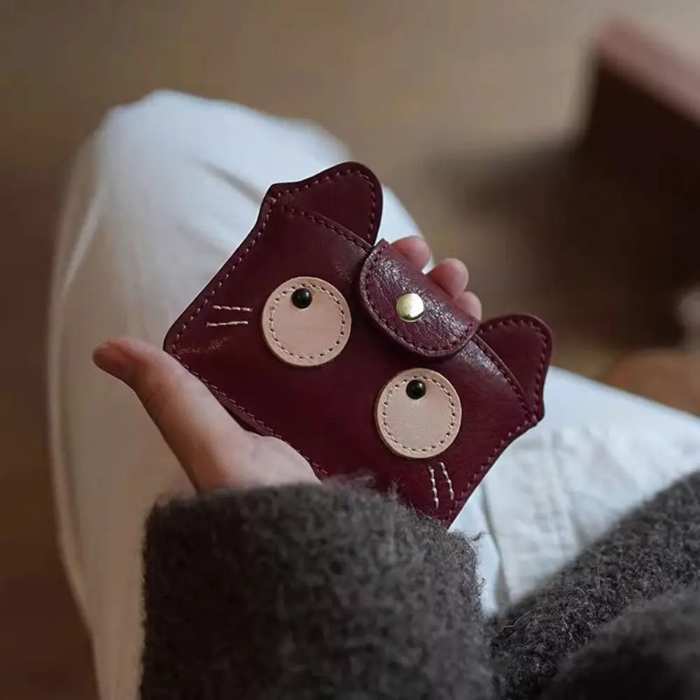 Monedero ultrafino con gato de dibujos animados y tarjetero portátil - imagen 3