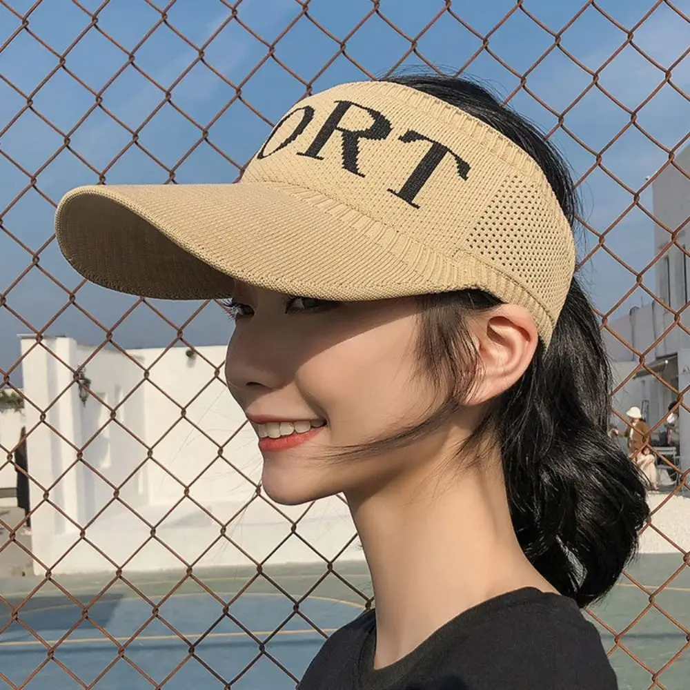 New Polyester Sun Visors Adjustable 8 Colors Sports Sun Hats Sun Protection Tennis Cap Unisex