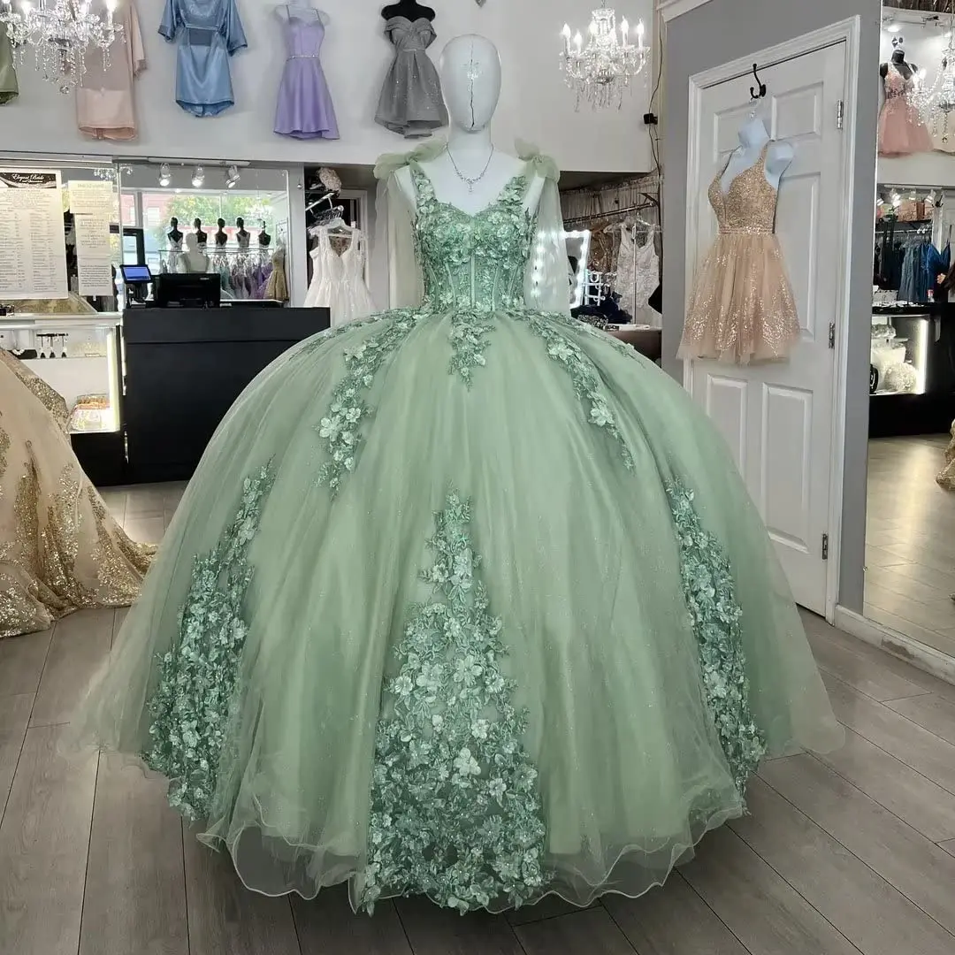 فساتين Quinceanera من Bealegantom بدون أكتاف ، ثوب حفلة مع قطار ، دانتيل مطرز ، فستان حفلة موسيقية حلو 16