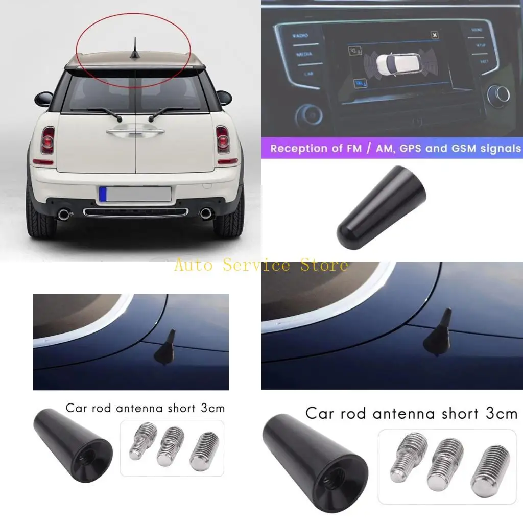 

462A Металлическая короткая утилизация мачты антенны стилизированная крыша антенна усиление сигнала и FM -приемная антенна