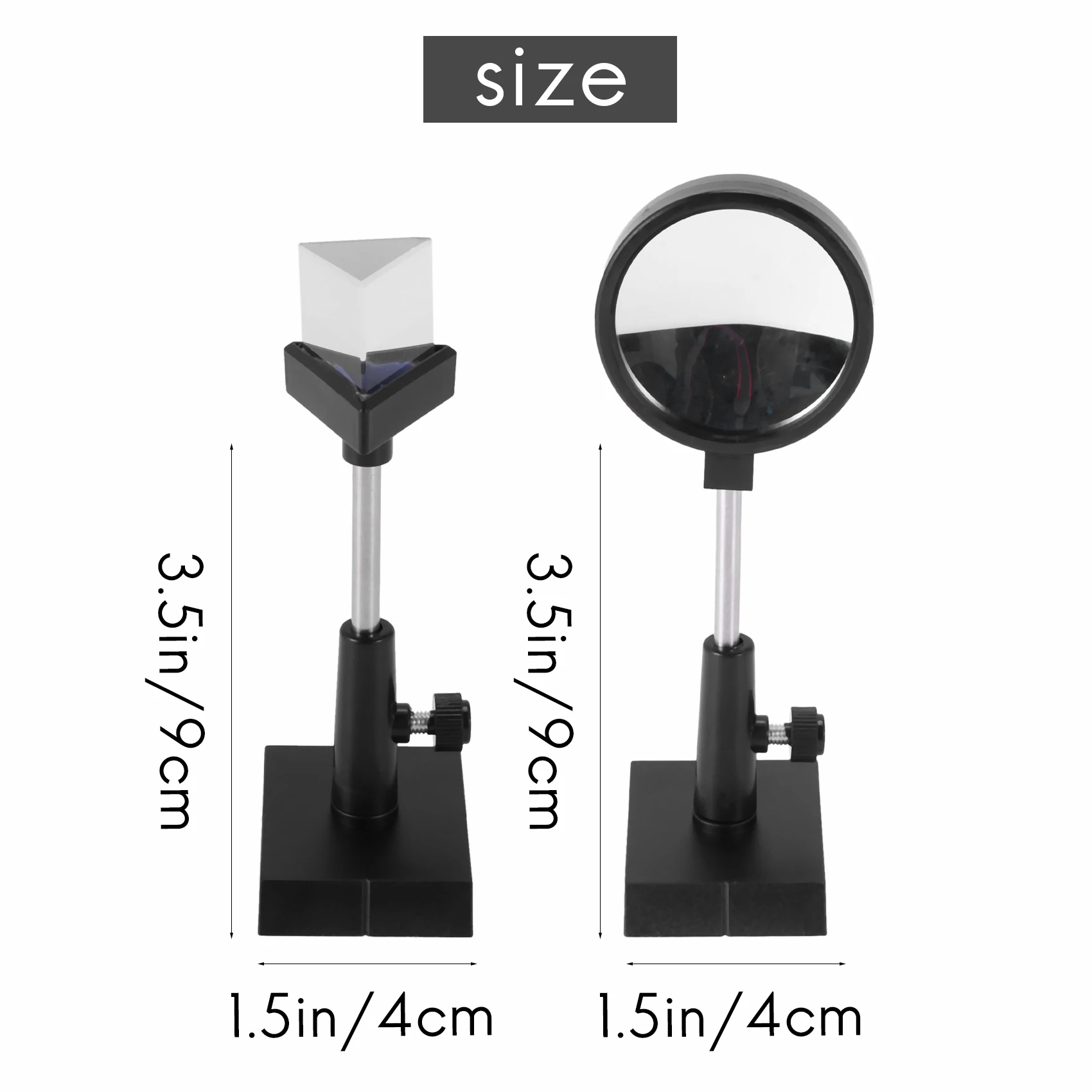 Physical Optics Experiment Set Convex Lens Concave Lens Triangular Prism Plane Mirror Convex Mirror Optical Lens ZJY