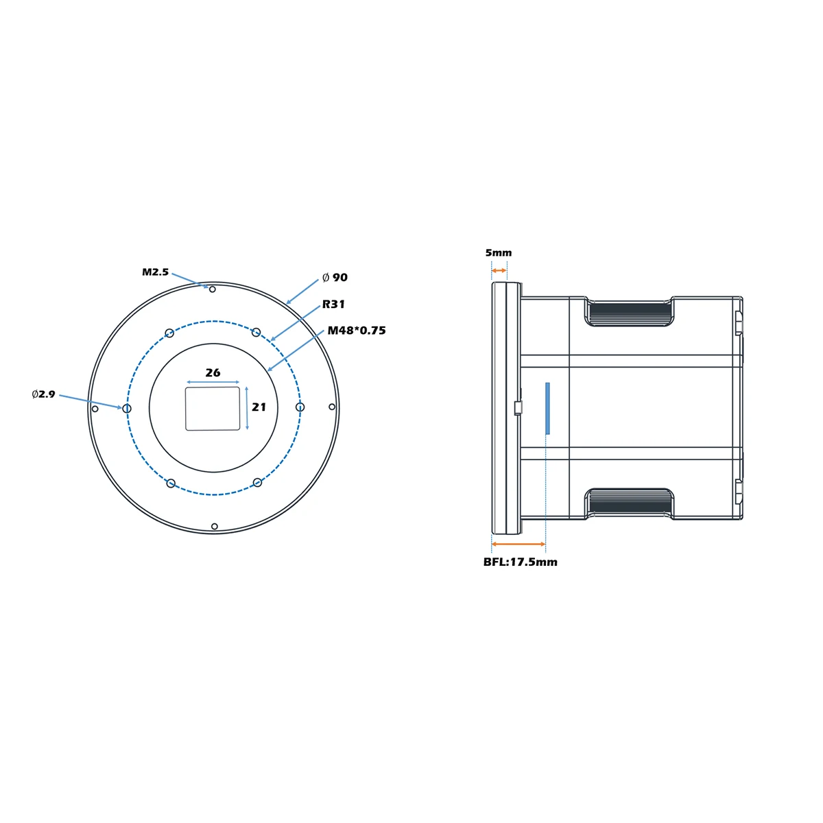 Nuovo lettore One Artemis-C Pro, design della fotocamera raffreddata a colori per immagini DSO avanzate, IMX294, USB3.0, LD2091A