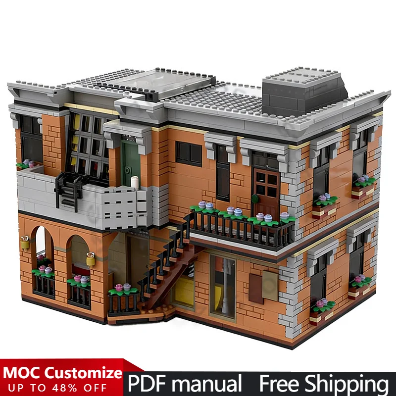 

2810 PCS Construction Apartment Floors MOC Customize Modular Building Block Simple Kids Brick Design DIY Boys Festival Toy Gift
