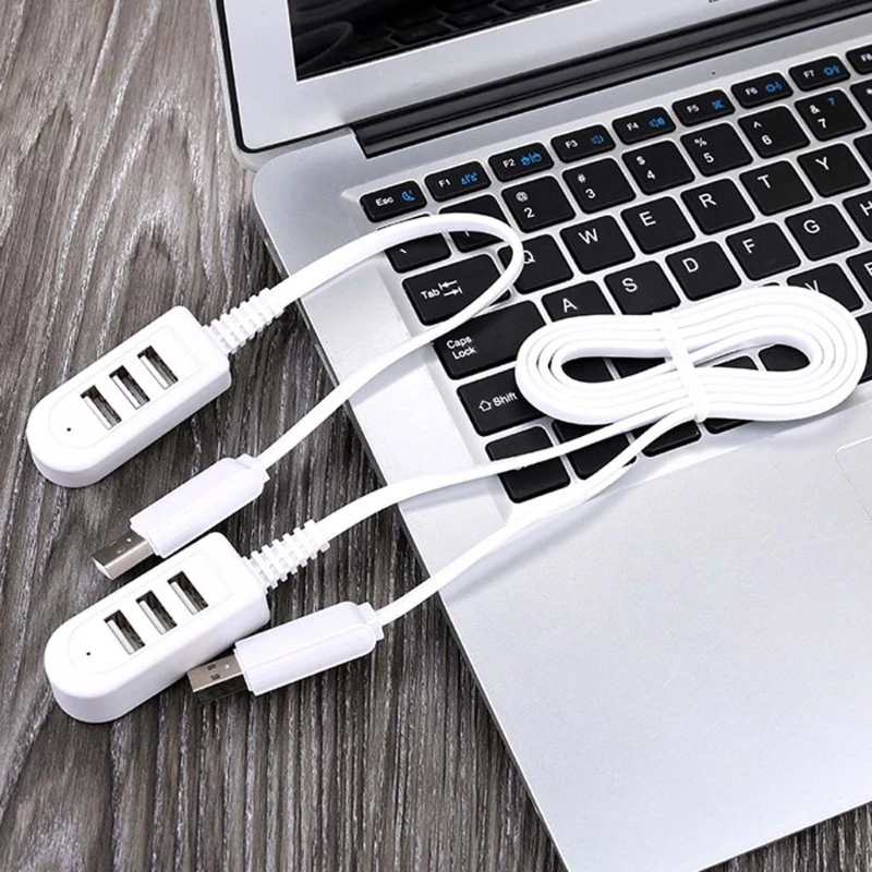 USB Hub 2.0 Multi USB Splitter 3 USB Port 2.0 Extension Cable for Phone Tablets